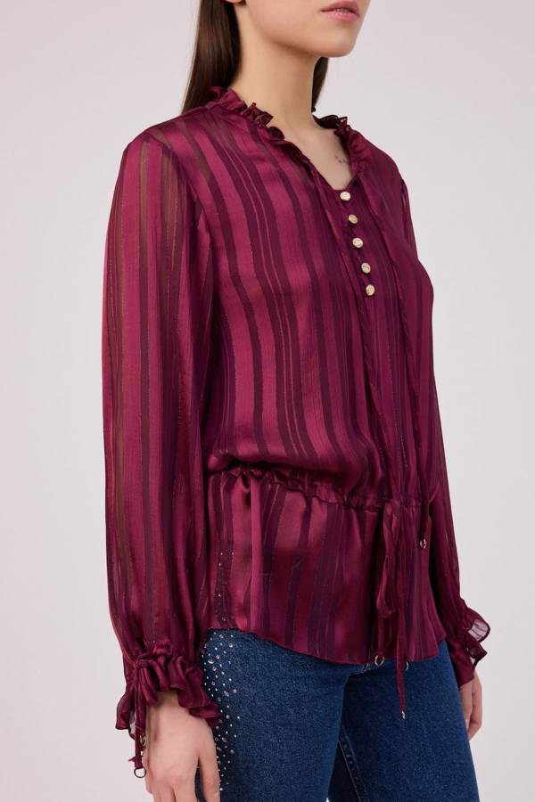 Fever - Sim iplikli şifon bluz (1)