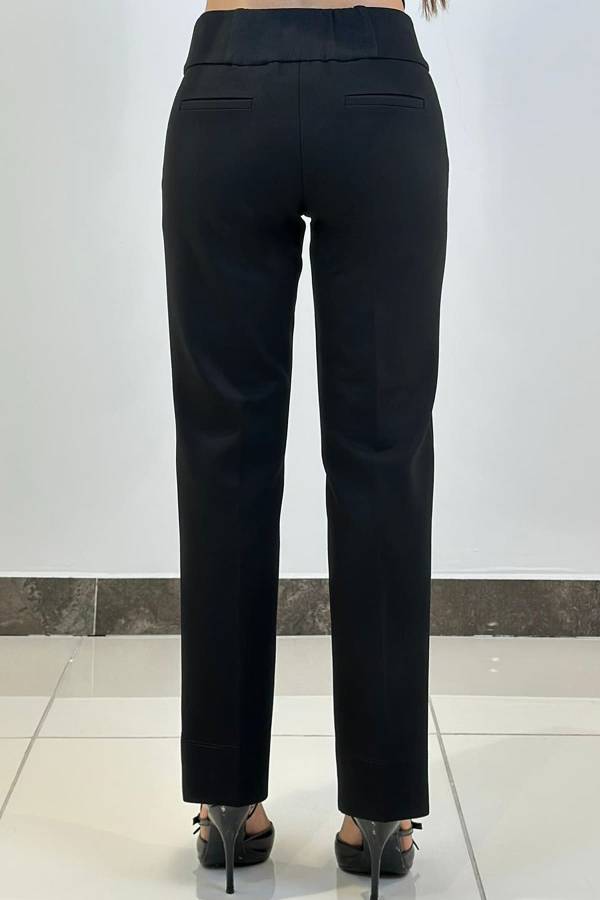 Siyah örme pantolon