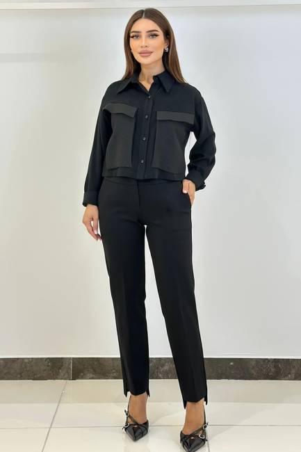 Fever - Siyah örme pantolon