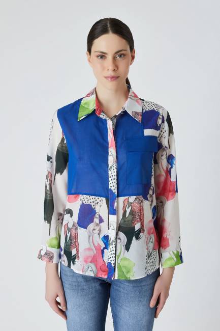 Fever - Soyut desenli gömlek