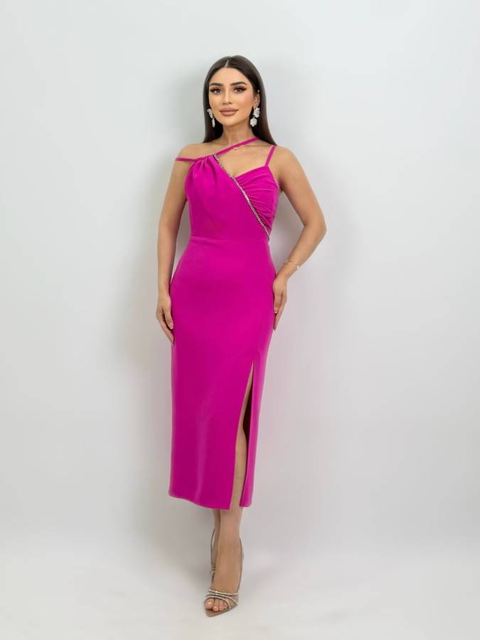 Taş detaylı abiye elbise