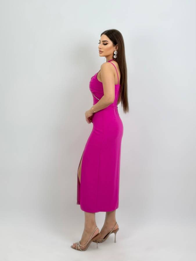 Taş detaylı abiye elbise