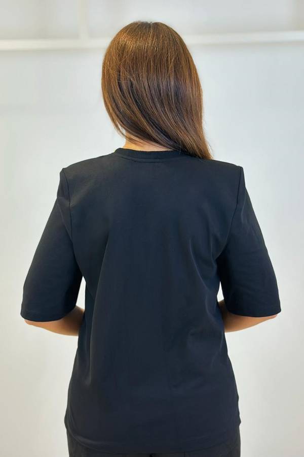 Taş işlemeli örme bluz Taş işlemeli örme bluz