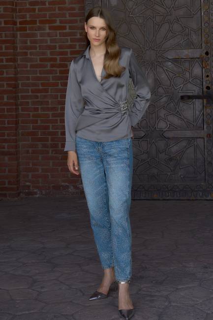 Fever - Taşlı normal bel jean pantolon