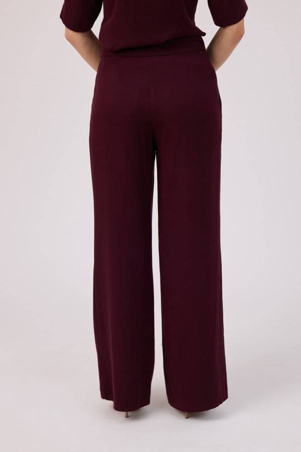 Tencel düz paça pantolon