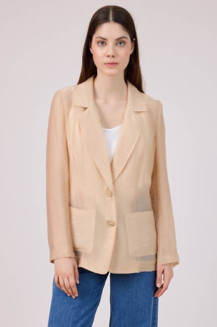 Fever - Transparan dokulu blazer