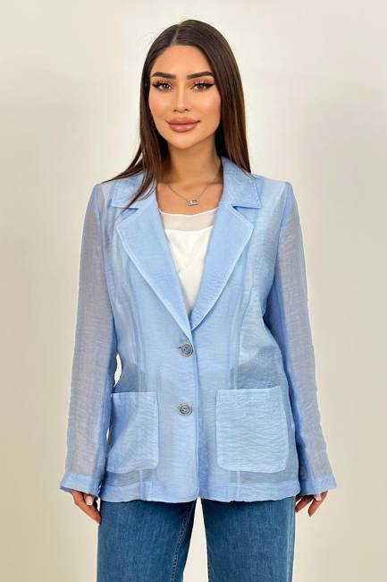 Fever - Transparan dokulu blazer