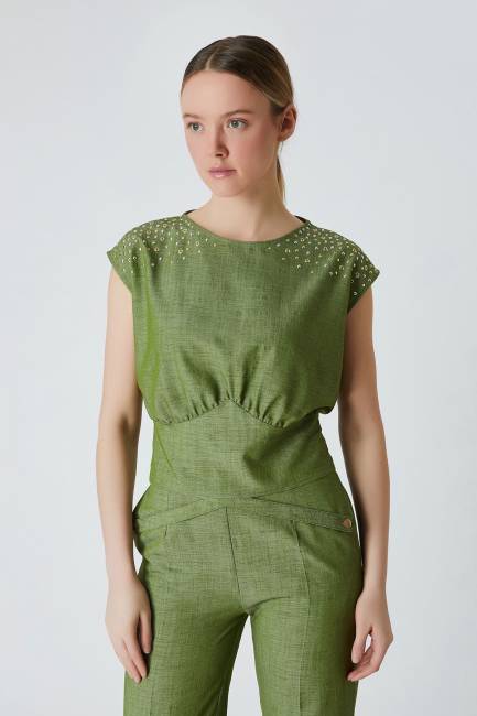 Fever - Trok detaylı bluz