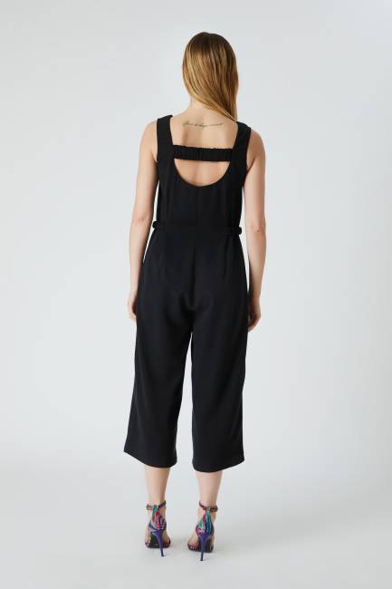 Fever - U yaka askılı tencel tulum (1)