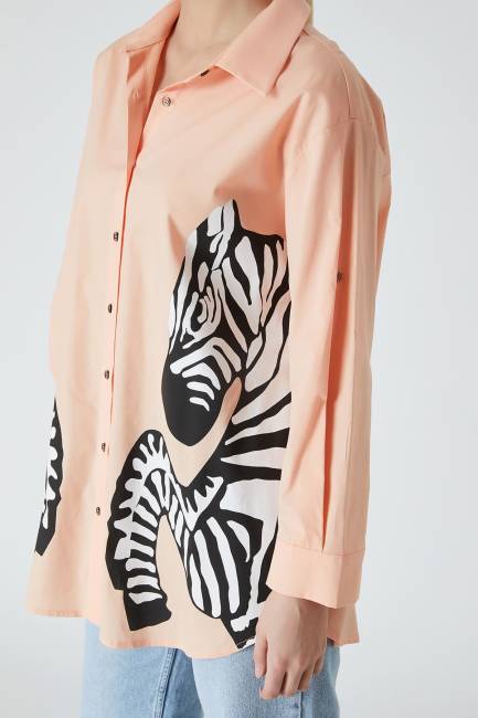 Fever - Zebra baskılı vual gömlek (1)